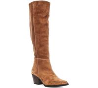 JUSTINREESS ENGLAND Hadley Women's Western Inspired Mordern Heel Knee High Boot (Sand, UK 3)