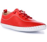 JUSTINREESS ENGLAND Lexi Women's Slip On All Day Work Shoes Shoes (Red, UK 7)