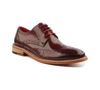 JUSTINREESS ENGLAND Men's 'Dover' Leather Shoes in Wine | Size: 9 JUSTINREESS ENGLAND Wine 9