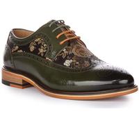 JUSTINREESS ENGLAND Ross W Women's Lace Up Floral Brogue Shoe Shoes (Green, Size 5)