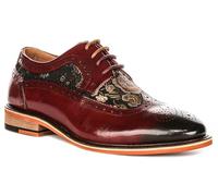 JUSTINREESS ENGLAND Ross W Women's Lace Up Floral Brogue Shoe Shoes (Wine, UK 3)