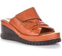 JUSTINREESS ENGLAND Sloane Sf Women's Cross Bow Minimal Open Toe Wed Sandals (Tan, UK 7)