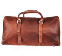 Justinreess England Voyager Lite Men's Leather Duffle Bag, Everyday Vintage Design, Sophisticated Travel Companion (Brown, 50x26x28CM)