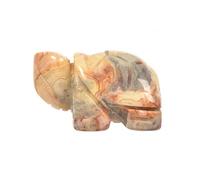 Justinstones Crazy Lace Agate Healing Crystal Guardian Turtle Tortoise Pocket Stone Figurines Carved Gemstone Crafts Home Decor 1.5 inch