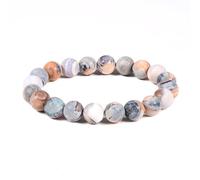 Justinstones Gem Semi Precious Gemstone 10mm Round Beads Stretch Bracelet 7 Inch Unisex, 10MM, Stone, no gemstone