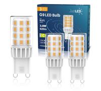 JustLED G9 Led Bulbs Warm White, 3.8W, 620LM, 2700K, G9 Light Bulbs Equivalent to 30/40W Halogen, No Flicker, Non-Dimmable, Energy Saving and Efficient (3 Pack)