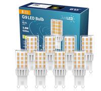 JustLED G9 Led Bulbs Warm White, 3.8W, 620LM, 2700K, G9 Light Bulbs Equivalent to 30/40W Halogen, No Flicker, Non-Dimmable, Energy Saving and Efficient (8 Pack)