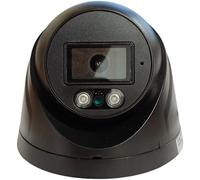 JUSTOP 2.4MP Dome CCTV Security Camera With Microphone, 1080P HD 4-in-1 HD TVI/CVI/AHD/CVBS, AOC, Microphone, Outdoor Weather Proof IP66, 3.6mm Lens, 20M Night Vision (Black With MIC)
