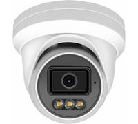JUSTOP 5MP 3K Audio Full Colour Dome Turret AOC CCTV Security Camera, 3.6mm Lens Wide-Angle, Outdoor Waterproof, Built-in Microphone (White)