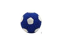 JUSTPRETTYCHIC Soft Latex Pet Ball Toy for Dogs, Squeaky Rugby Tennis Volleyball Football Basketball, Teeth Cleaning, Training & Play for Small to Large Breeds Football S