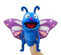 JUSTQUNSEEN Butterfly Hand Puppet - Animal Puppets for Toddlers & Kids, Age 1-8, Role Play