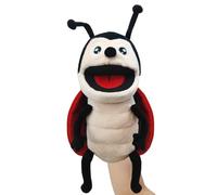 JUSTQUNSEEN Ladybug Puppet - Animal Hand Puppet for Toddlers & Kids, Role Play Ages 1-8