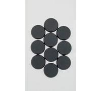 Justrolling6s 40mm Round Plastic Wargaming Bases 10pcs - Black Miniature Bases for Wargaming Miniatures Figures - Model Painting Wargame Miniatures, 40k, Fantasy, AOS etc... - Tabletop Games Bases