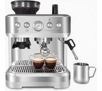 JustSmart Espresso Machine Latte Cappuccino Coffee Maker with Integrated Bean Grinder