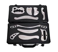JustSun Gua Sha Set, Massage Tool, Medical Grade Stainless Steel IASTM Tools for Soft Tissue Mobilization and Reduce Muscle Pain (Set M)