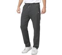 JustSun Tracksuit Bottoms Men Joggers UK Jogging Bottoms with Zip Pockets Track Suit Gym Sports Trousers Darkgrey XL
