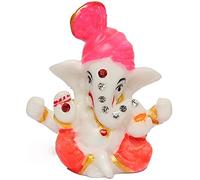 JUSTSWAG Sahishnu Online and Marketing Idol Ganesha Statue for Home Decor/Car Decor,Mini Lord Ganesha,Hindu God Success, 2.6 Inches