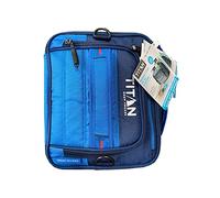 JUSTSWAG Titan Deep Freeze Expandable Lunch Box with 2 Ice Walls, Blue,Gray, Black, 14x14x14
