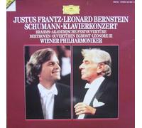Justus Frantz und die Wiener Philharmoniker unter Leitung von Leonard Bernstein - Schumann: Klavierkonzert op. 54 (und Werke von Brahms und Beethoven) [Vinyl LP] [Schallplatte]