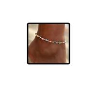 JUSTUSNX Adjustable Anklet Colorful Devil's Eye Ankle Bracelet Beach Summer Foot Jewelry Chain for Women and Girls (B)