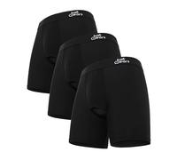 JustWears Active Mens Boxer Briefs, 3 Pack | Breathable Anti-Chafe Underwear with PouchTech™ Support | Moisture-Wicking MicroModal Air Cool Fabric | Seamless Sustainable Boxers for Men | Pants Gift