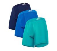 JustWears Active Mens Boxer Briefs, 3 Pack | Breathable Anti-Chafe Underwear with PouchTech™ Support | Moisture-Wicking MicroModal Air Cool Fabric | Seamless Sustainable Boxers for Men | Pants Gift
