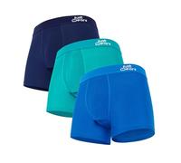 JustWears Active Mens Trunks, 3 Pack | Breathable Anti-Chafe Underwear with PouchTech™ Support | Moisture-Wicking MicroModal Air Cool Fabric | Seamless Sustainable Boxers for Men | Pants Gift