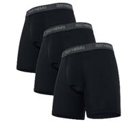 JustWears Boxer Briefs Active - BLACK - GREY LOGO - XXL