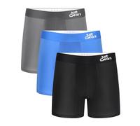 JustWears Boxer Briefs - Pack of 3 | Anti Chafing No Ride Up Organic Underwear for Men | Perfect for Everyday Wear or Sports like Walking, Cycling & Running