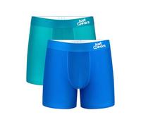 JustWears Everyday & Active Mens Boxer Briefs, 2 Pack | Breathable Anti-Chafe Underwear with Moisture-Wicking MicroModal Air Cool Fabric & PouchTech™ Support | Seamless Boxers for Men | Pants Gift