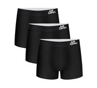 JustWears Trunks - Pack of 3 | Anti Chafing No Ride Up Organic Underwear for Men | Perfect for Everyday Wear or Sports like Walking, Cycling & Running | All Black | XX-Large