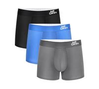 JustWears Trunks - Pack of 3 | Anti Chafing No Ride Up Organic Underwear for Men | Perfect for Everyday Wear or Sports like Walking, Cycling & Running