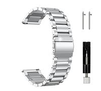 JUSUTEK 2025 Universal Titanium alloy Watch Band 16/18/20/22mm Metal Watchband Quick Release Strap Watch Band Titanium Bands Compatible for Men Women (Silver-A, 22MM)