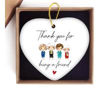 Jutasty Golden and Girls Ornament Keepsake, Friend Gifts for Women Thank You Gift for Best Friend, Friendship Gift for Friends Bestie Soul Sisters BFF, Golden Merchandise, Thank You for Being A Friend