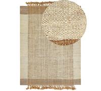 Jute Area Rug 160 x 230 cm Beige DEDEMLI