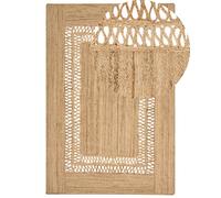 Jute Area Rug 200 x 300 cm Beige YENIKOY