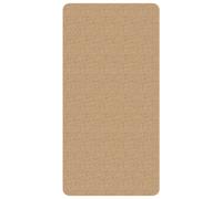 Jute Area Rug Light Brown 80x160 cm 100% Jute Machine Woven Non-Slip with Latex