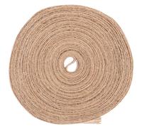 Jute Burlap Ribbon Roll for Gift Boxes Bouquets DIY Crafting Beige | Cut-to-length Trim, Break-Resistant Smooth Surface, Rustic Styling for Florists, Boutique Owners, Mason Jars and Festive