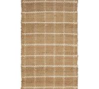 Homemaker Jute Check Rug 100x150cm Beige