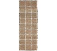 Homemaker Jute Check Runner 60x180cm Beige