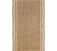 Homemaker Jute Stripe Rug Natural 100x150cm Beige