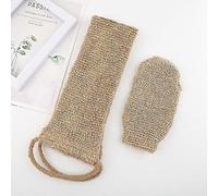 Jute Exfoliating Glove, Back Scrubber Strap, Jute Exfoliating Soap Bag, Natural Horsehair Gloves Strap, Bath Accessories for Back Body Bath Shower Men
