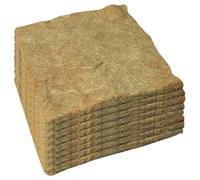 Jute Grow Mat, 8Pcs Hemp Mats for Growing Microgreens 10" X 10" Hydroponic Grow Pads for Micro Greens Growing Trays, Indoor Sprouting kit for Wheatgrass Sprouts