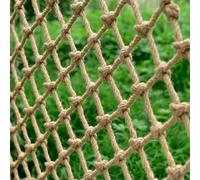 Jute Hemp Rope Nets for Safety and Decorative,Rope Ladder for Kids and Pet,Versatile Rope Net,Tree House Climbing Child Safety Stair Balcony Railing Prote(Size:1.5mx10m(4.9x32.8ft),Color:Diamond Mesh)