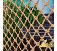 Jute Hemp Rope Nets for Safety and Decorative,Rope Ladder for Kids and Pet,Versatile Rope Net,Tree House Climbing Child Safety Stair Balcony Railing Prote(Size:1mx10m(3.2x32.8ft),Color:Diamond Mesh)