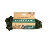 Jute Netting Pea and Bean Biodegradable String Netting (Green, 1.8m x 1.8m)