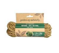 Jute Netting Pea and Bean Biodegradable String Netting (Natural, 1.8m x 1.8m)