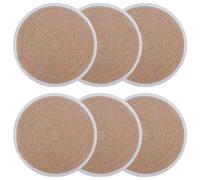 Jute Placemets 100% Tossa Jute Seagrass Decor Dining Table Setting vidaXL