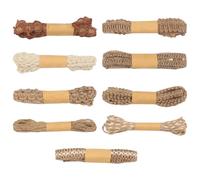 Jute Ribbon - 9 Rolls Rope Lace Trim, Vintage Rustic Craft Material, Durble Decorative String, Multipurpose DIY Ribbon Set | Creatve Styling for Holiday Festival Party Wreath Garland Sewing Wrapping