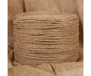 Jute Rope 100% Natural 8mm x 500m Decorative Garden Handrail 28g/m & Craft Rope